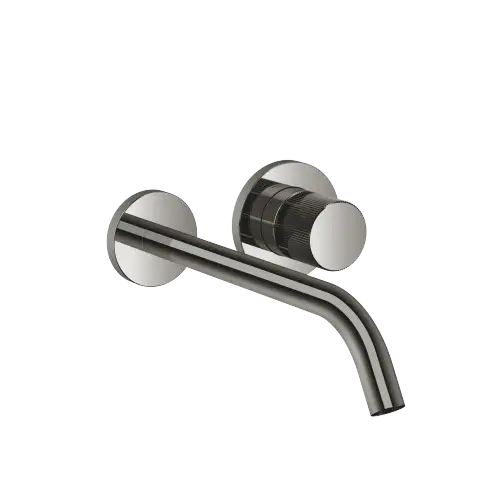 META META PURE Wall-mounted single-lever basin mixer without pop-up waste - Dark Chrome - 36 861 664-19