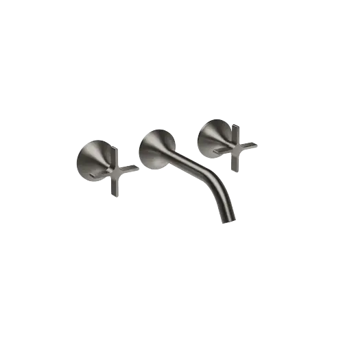 VAIA Robinetterie murale pour lavabo sans garniture d’écoulement - Dark Platinum brossé - 36 712 809-99