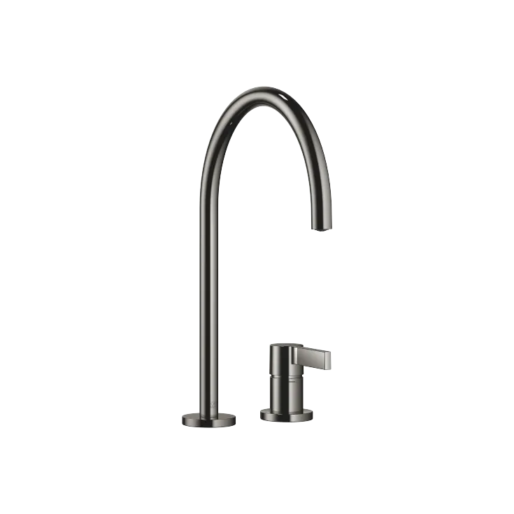 TARA ULTRA Miscelatore monocomando a due fori con rosette separate - Dark Chrome - 32 815 875-19