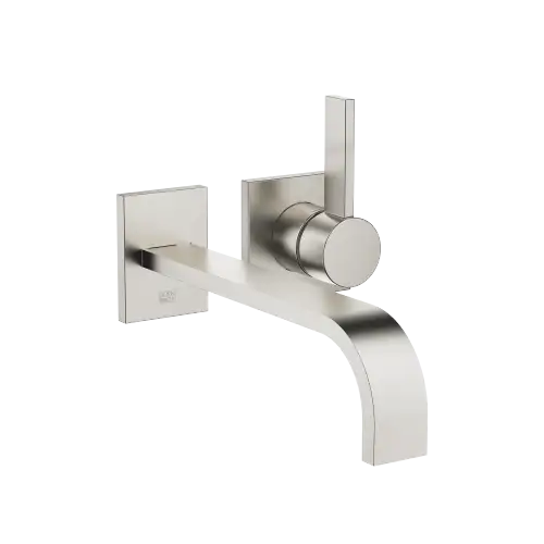 MEM Wall-mounted single-lever basin mixer without pop-up waste - Brushed Platinum - 36 862 782-06 0010