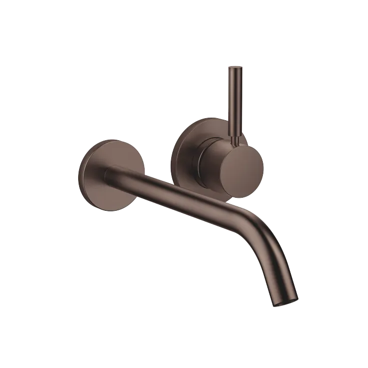 META Waschtisch-Wand-Einhandbatterie ohne Ablaufgarnitur - Dark Bronze gebürstet (PVD) - 36 861 660-43
