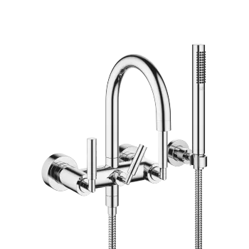 TARA Bath mixer for wall mounting with hand shower set - Chrome - 25 133 882-00