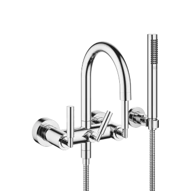 TARA Bath mixer for wall mounting with hand shower set - Chrome - 25 133 882-00
