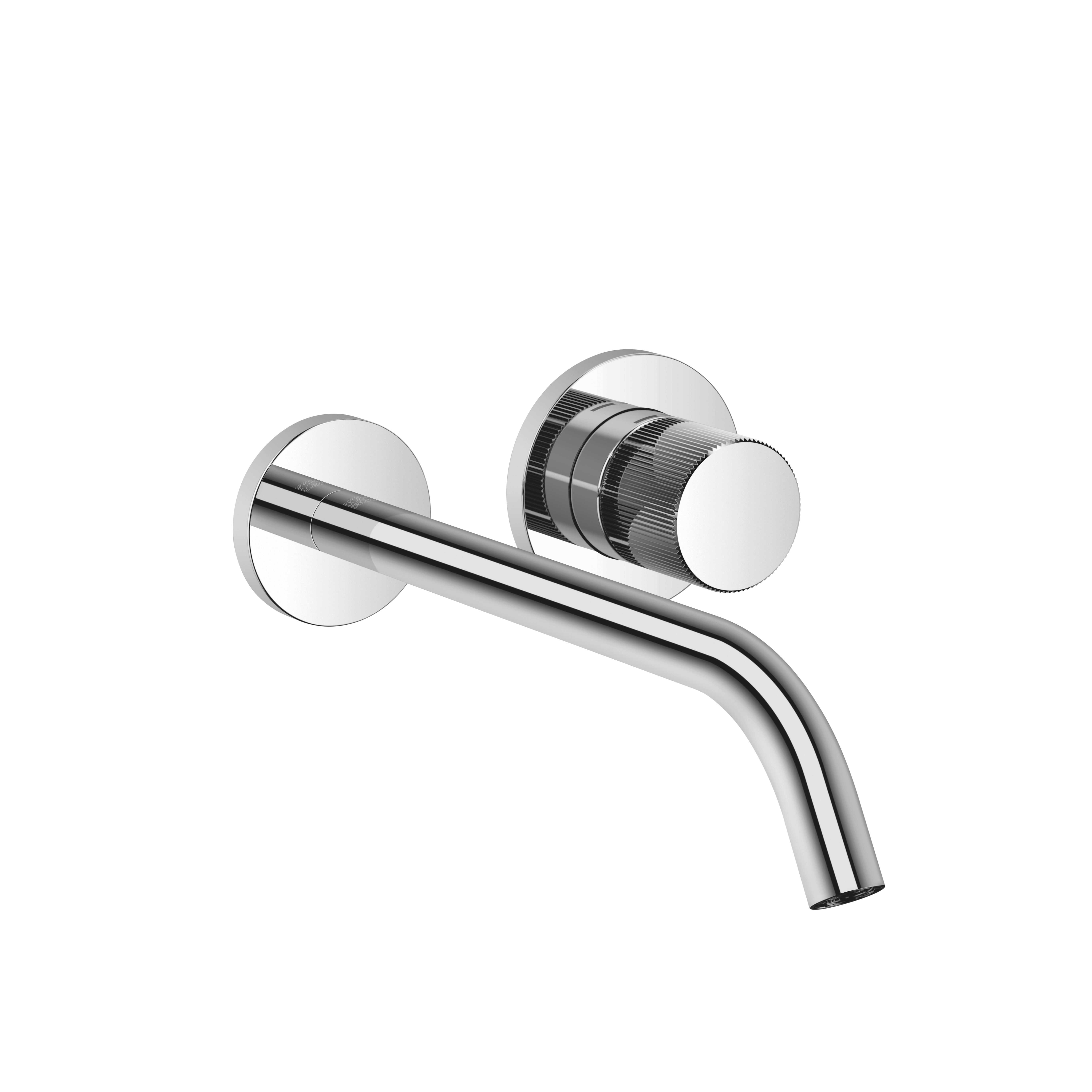 META Brushed Platinum Washstand faucets: META PURE Wall-mounted 