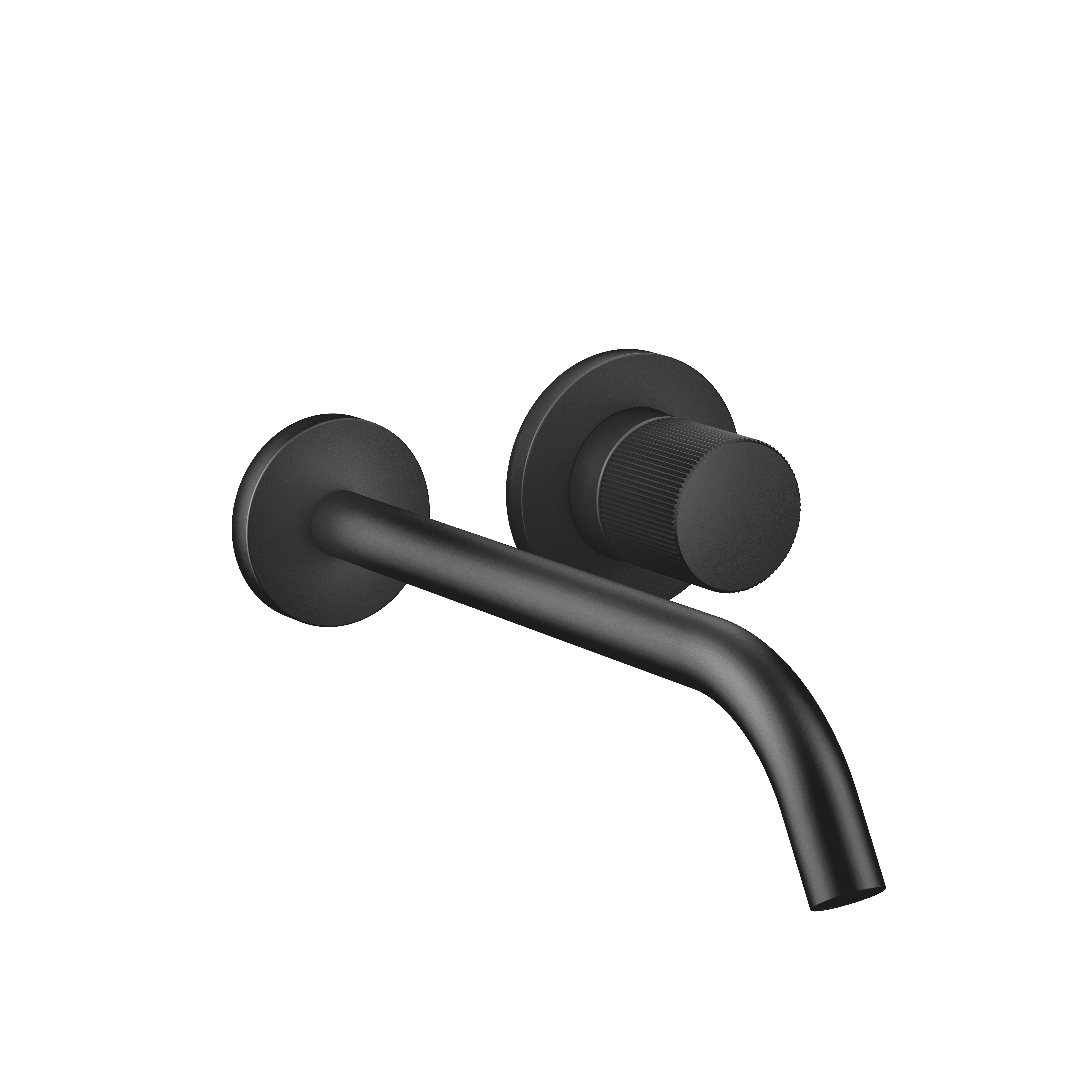 META Brushed Platinum Washstand faucets: META PURE Wall-mounted 