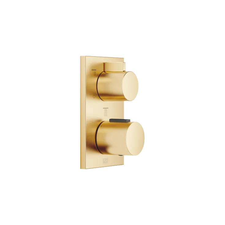 Concealed thermostat with three function volume control - Brushed Gold (PVD) - 36 427 670-37