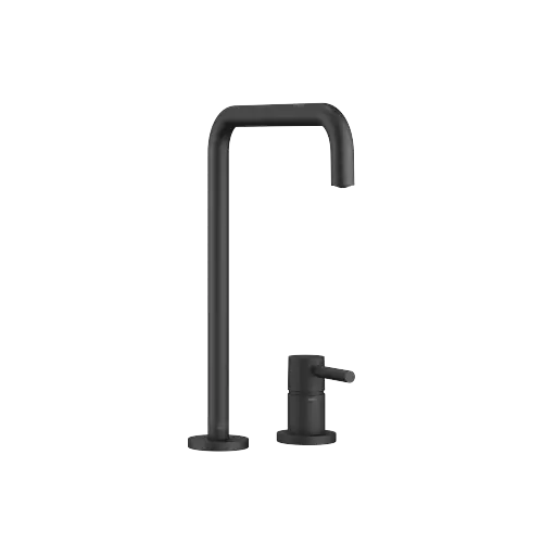 META SQUARE Two-hole mixer with individual rosettes - Matte Black - 32 815 861-33