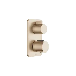 LISSÉ Concealed thermostat with two function volume control - Brushed Light Gold - 36 426 845-27
