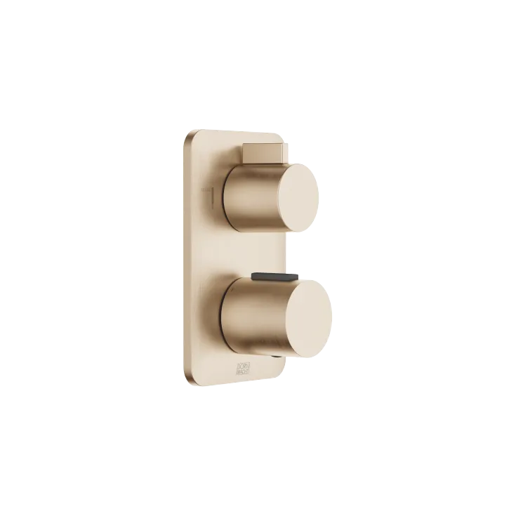 LISSÉ Concealed thermostat with two function volume control - Brushed Light Gold - 36 426 845-27