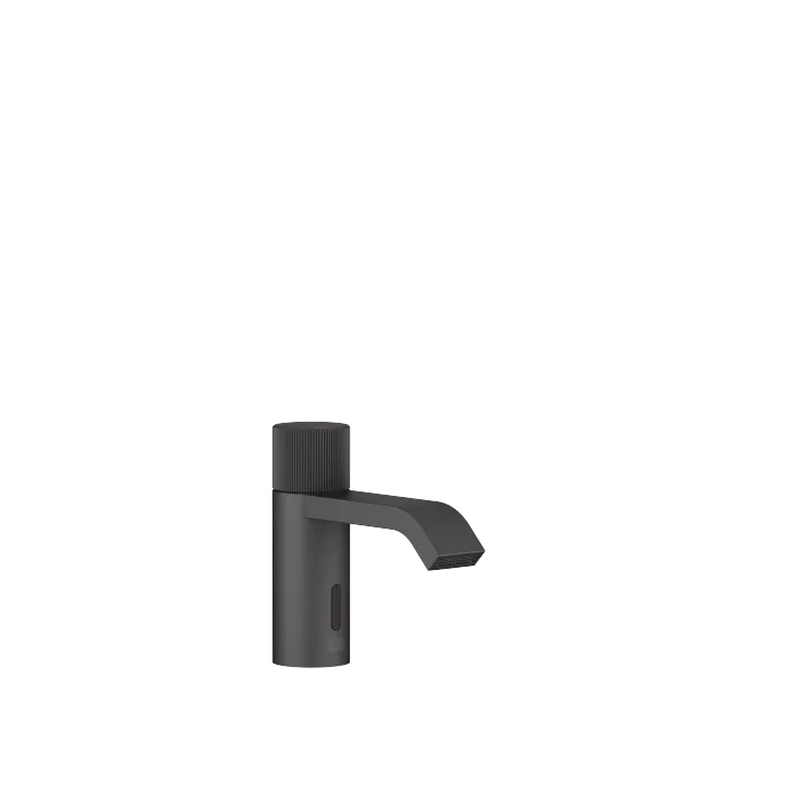 IMO Washstand fitting with electronic opening and closing function without pop-up waste - Matte Black - 44 511 670-33 0010
