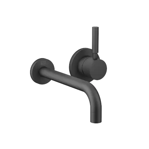 EDITION PRO Wall-mounted single-lever basin mixer without pop-up waste - Matte Black - 36 812 626-33