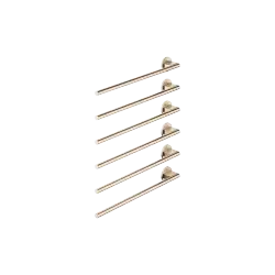 Towel warmer , 6-fold , projection left , without control element - Brushed Champagne (22kt Gold) - 83 306 979-46
