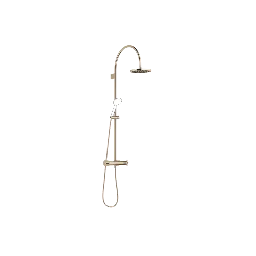 VAIA Showerpipe with shower thermostat without hand shower - Champagne (22kt Gold) - 34 459 809-47 0050