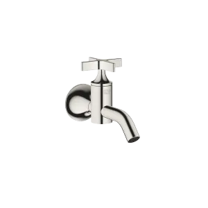 VAIA Wall-mounted valve cold water without pop-up waste - Platinum - 30 010 809-08