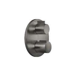 Concealed thermostat with three function volume control - Brushed Dark Platinum - 36 427 970-99