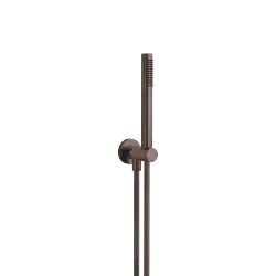 Hand shower set with integrated shower holder - Brushed Dark Bronze (PVD) - 27 812 660-43