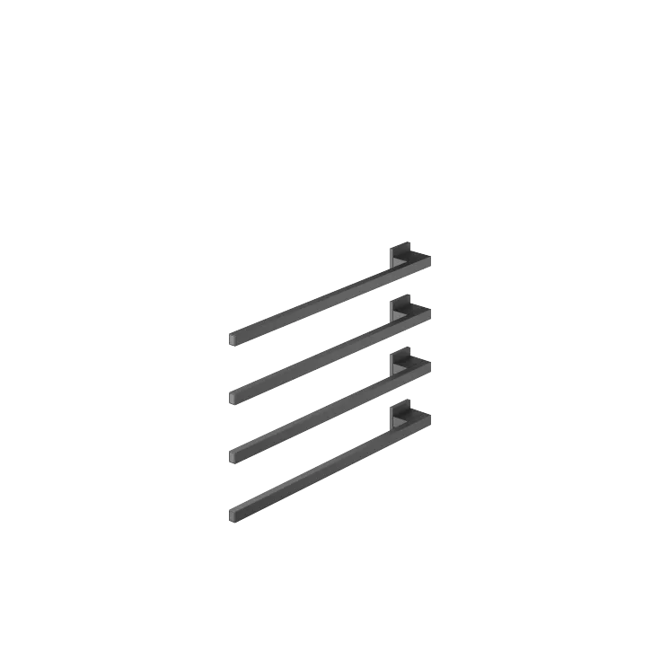Handtuchwärmer , 4-fach , Ausladung links , ohne Bedienelement - Schwarz matt - 83 304 980-33