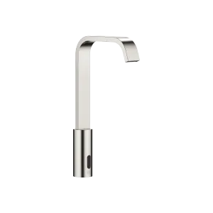 IMO Washstand fitting with electronic opening and closing function without pop-up waste - Brushed Platinum - 44 521 670-06