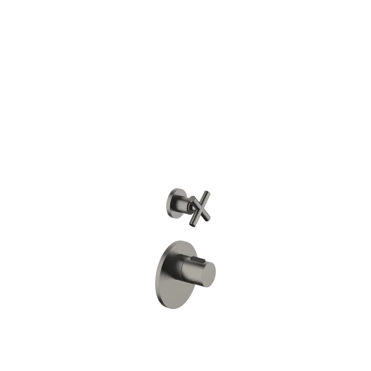 TARA xTOOL Thermostatmodul mit 1 Ventil - Dark Platinum gebürstet - Set aus 2 Artikeln