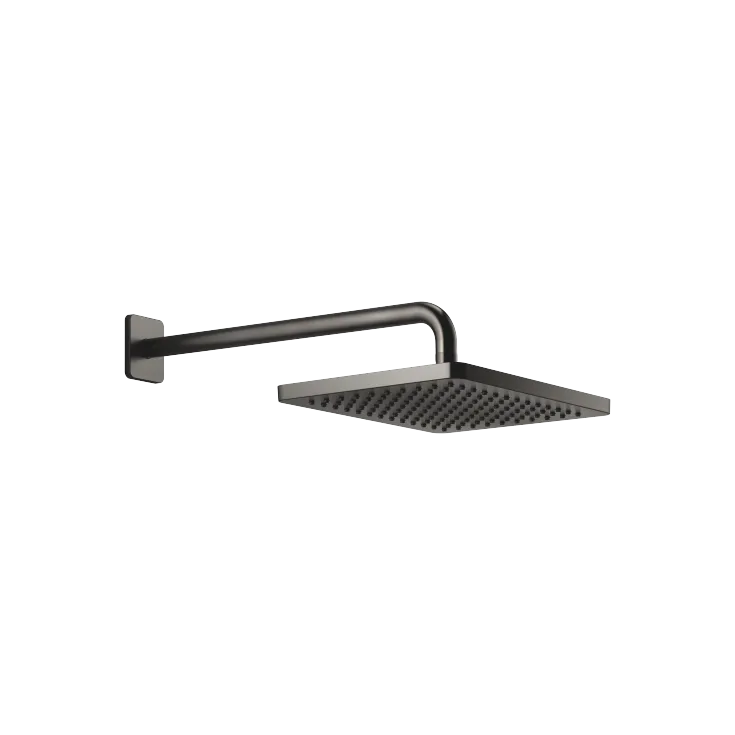 Rain shower with wall fixing FlowReduce 300 x 240 mm - Brushed Dark Platinum - 28 767 710-99 0050