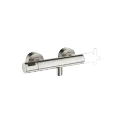 Shower thermostat for wall-mounted installation - Brushed Platinum - 34 445 979-06