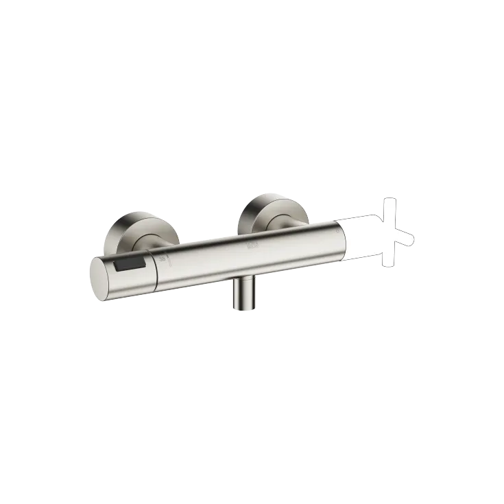 Termostato per doccia per montaggio a parete - Platinato spazzolato - 34 445 979-06