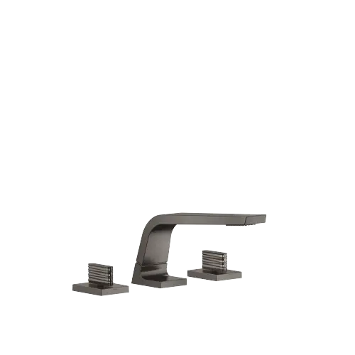 CL.1 Three-hole lavatory mixer without drain - Brushed Dark Platinum - Set containing 3 articles