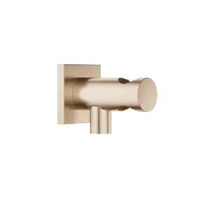 Wall elbow with integrated shower holder - Brushed Champagne (22kt Gold) - 28 490 970-46