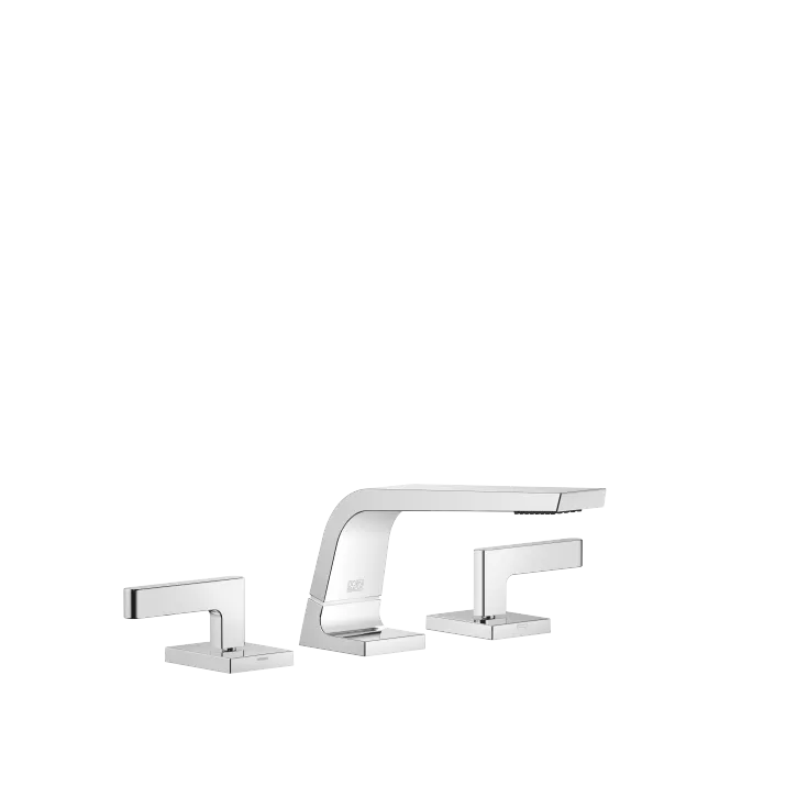 CL.1 Three-hole lavatory mixer without drain - Chrome - Set containing 3 articles