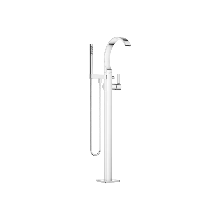 CYO Single-lever bath mixer with stand pipe for free-standing assembly with hand shower set - Chrome - 25 863 811-00 0050