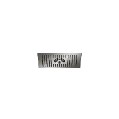 Rain shower flush mounted 11-3/4" x 9-1/2" - Dark Chrome - 28 043 980-19 0010
