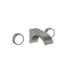 CYO Robinetterie murale pour lavabo sans garniture d’écoulement - Dark Platinum brossé - 36 707 811-99