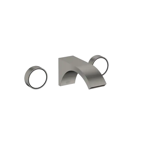 CYO Robinetterie murale pour lavabo sans garniture d’écoulement - Dark Platinum brossé - 36 707 811-99