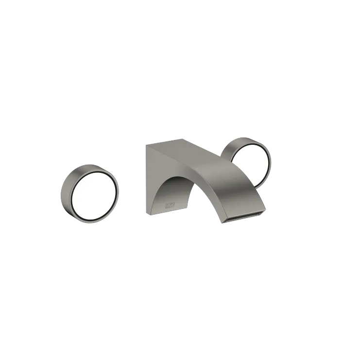 CYO Robinetterie murale pour lavabo sans garniture d’écoulement - Dark Platinum brossé - 36 707 811-99
