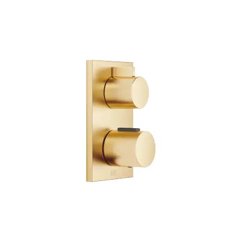 Concealed thermostat with one function volume control - Brushed Durabrass (23kt Gold) - 36 425 670-28