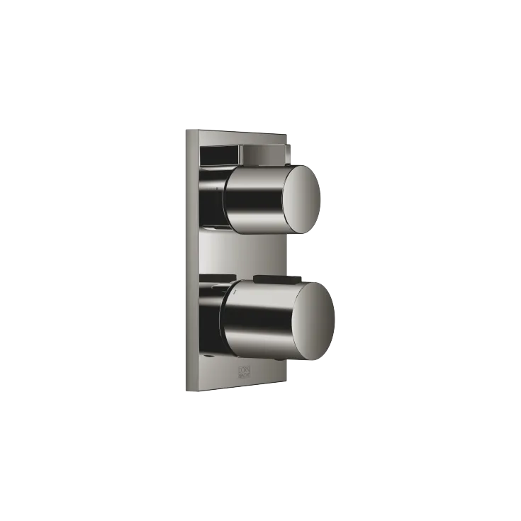 Concealed thermostat with two function volume control - Dark Chrome - 36 426 670-19