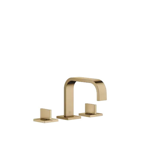 MEM Mélangeur lavabo à 3 trous avec garniture d'écoulement - Dark Brass brossé (PVD) - 20 705 782-39