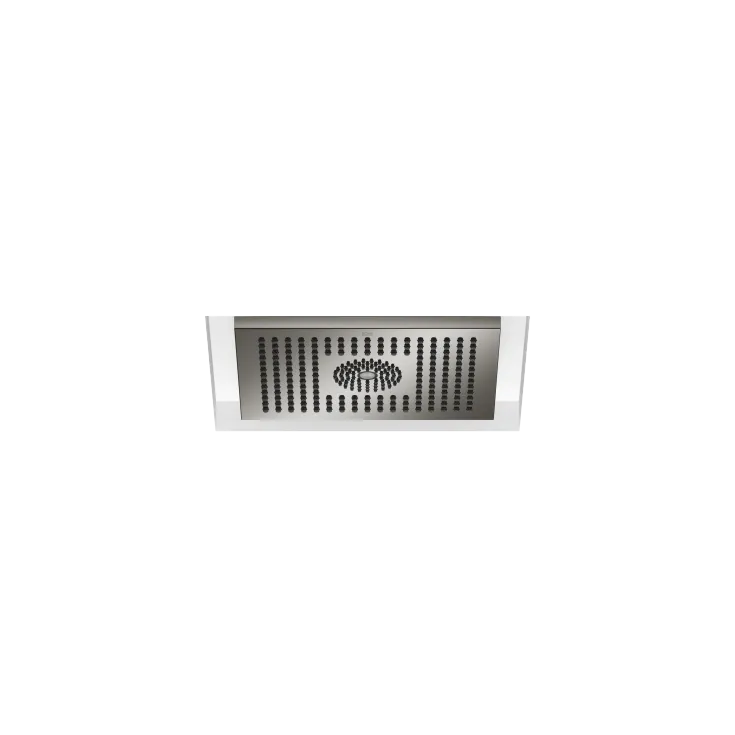 Rain shower for recessed ceiling installation with light 300 x 240 mm - Dark Chrome - 28 044 980-19 0010