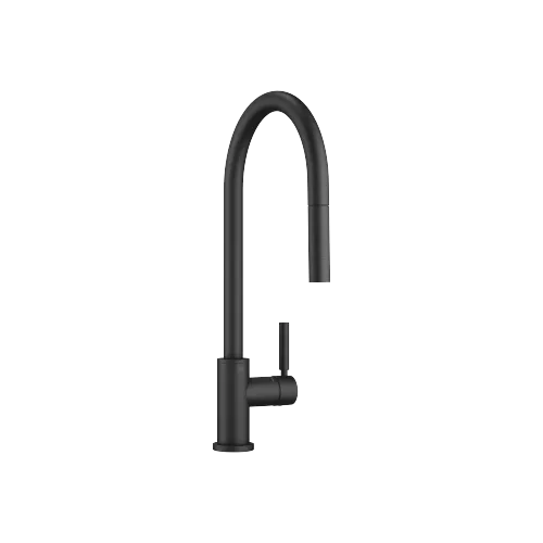 TARA Miscelatore monocomando ad estrazione Pull-down con funzione doccetta - Nero opaco - 33 870 888-33