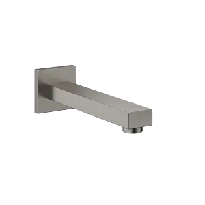 SYMETRICS Wall-mounted basin spout without pop-up waste - Brushed Dark Platinum - 13 800 980-99