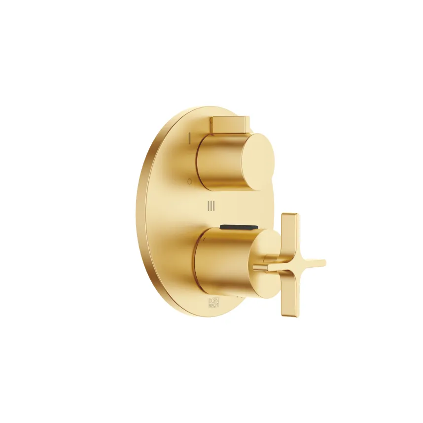 VAIA Brushed Durabrass (23kt Gold) Shower faucets: Concealed thermostat ...