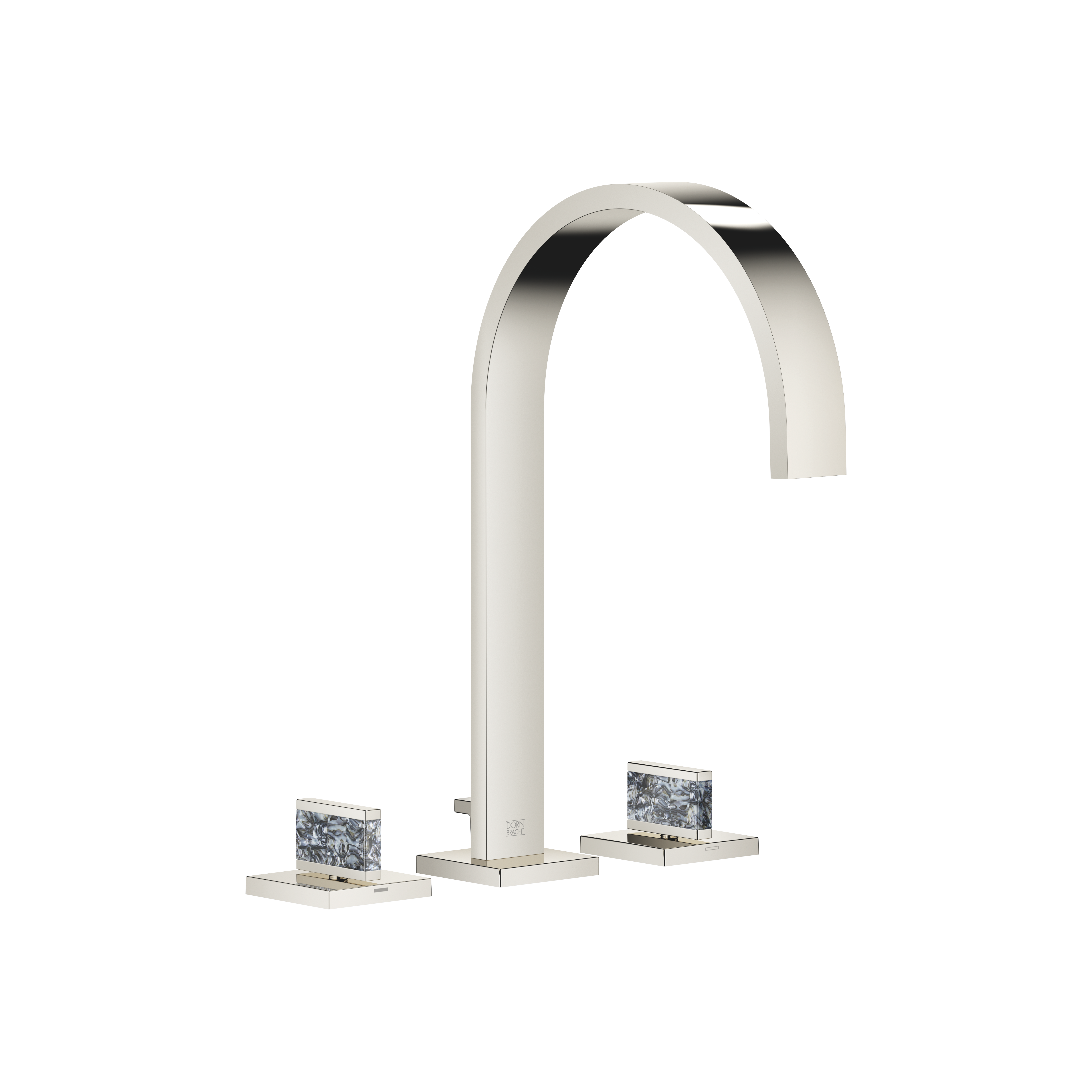 MEM Platinum : Three-hole lavatory mixer with drain Nature Squared ...