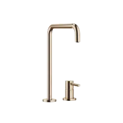 META SQUARE Mitigeur à deux trous avec rosaces individuelles - Champagne brossé (Or 22cts) - 32 815 861-46 0010