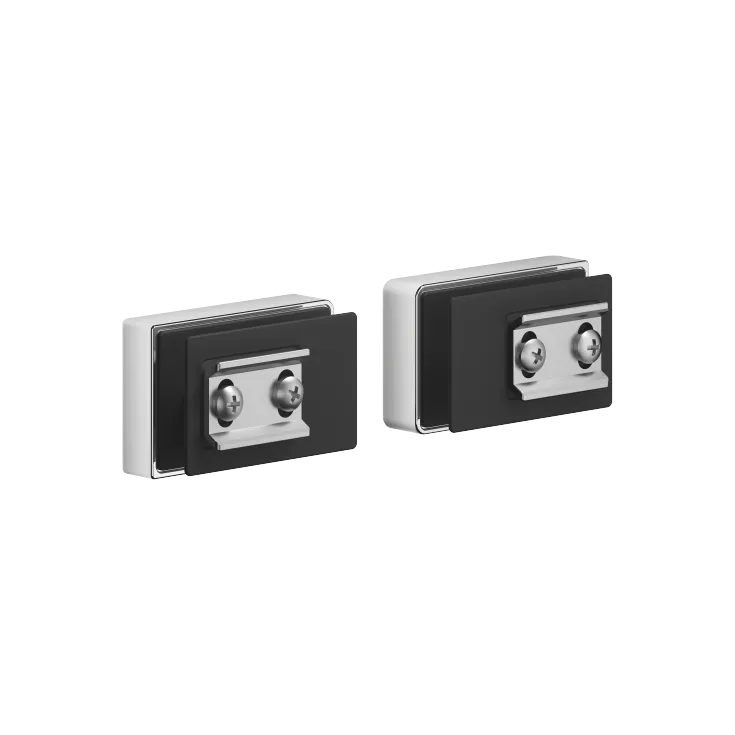 Attachment set for towel bar/tumbler mounting on one side with cover - Chrome - 11 001 976-00
