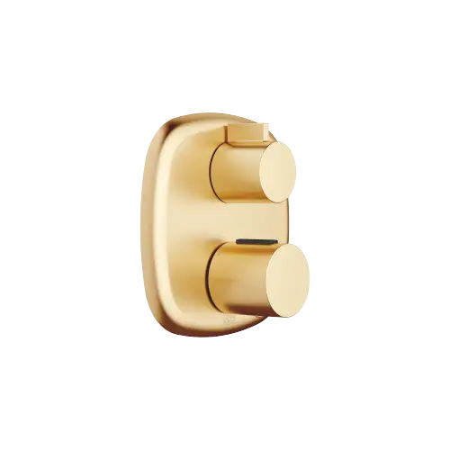 COYA Concealed thermostat with one function volume control - Brushed Durabrass (23kt Gold) - 36 425 404-28
