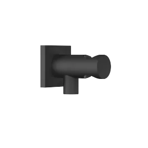 Wandanschlussbogen mit integriertem Brausehalter - Schwarz matt - 28 490 970-33
