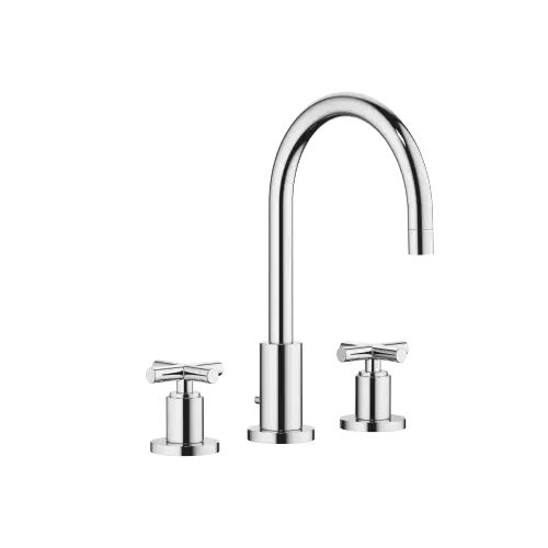 TARA Three-hole basin mixer with pop-up waste - Chrome - 20 713 892-00