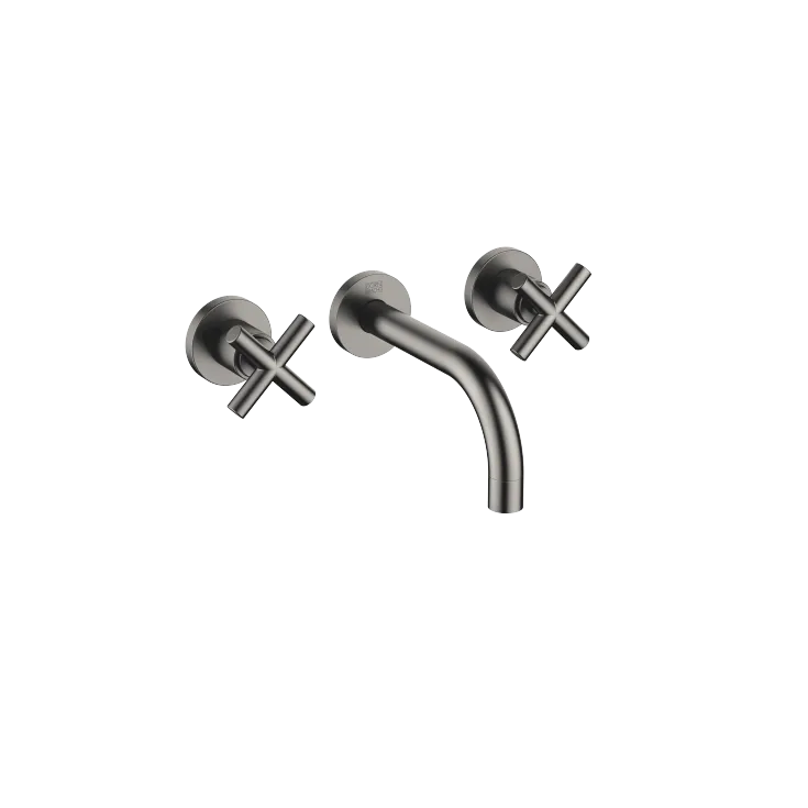 TARA Wall-mounted basin mixer without pop-up waste - Brushed Dark Platinum - 36 707 892-99 0010