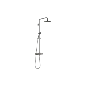 Showerpipe con termostato doccia - Dark Platinum spazzolato - Set contenente 2 articoli