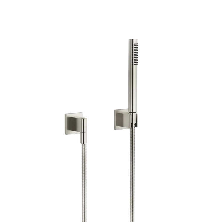 Hand shower set with individual rosettes FlowReduce - Brushed Platinum - 27 808 980-06 0010